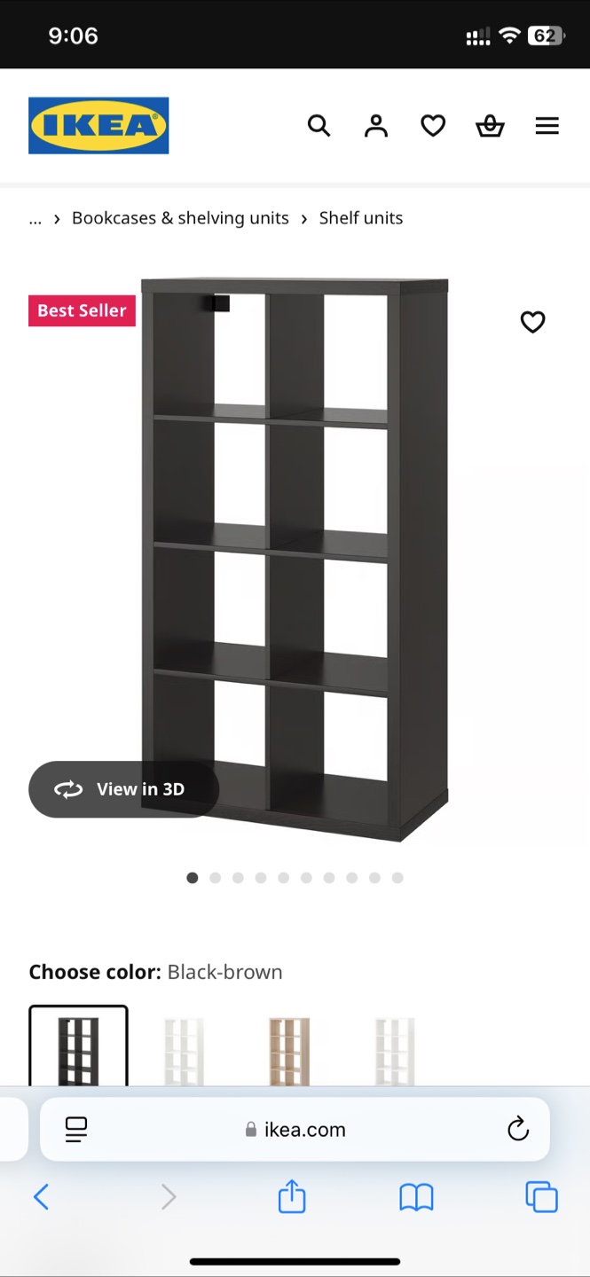 IKEA Kallax Shelf Unit with Inserts - photo 2