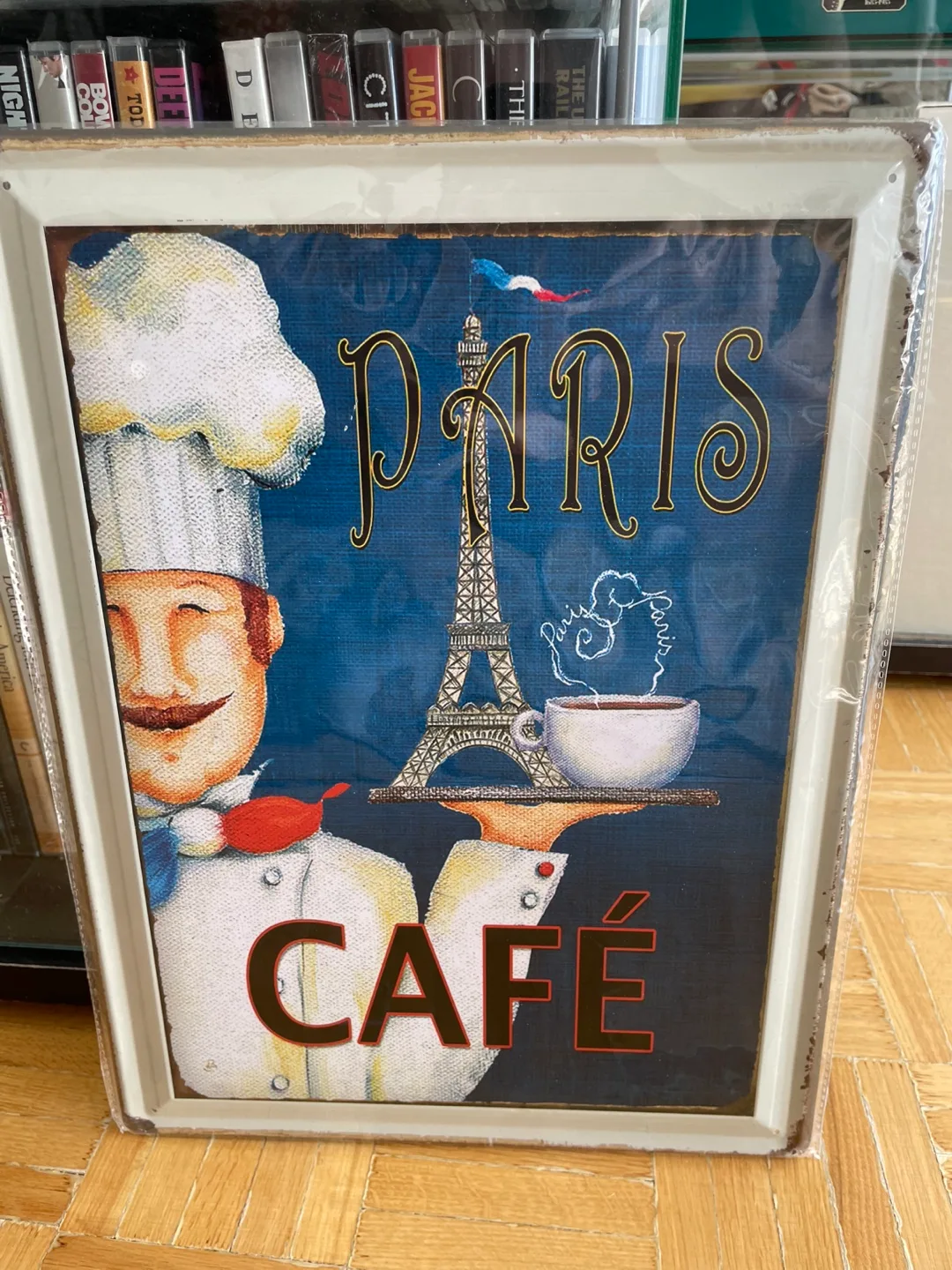 Vintage Paris Cafe Metal Sign *New thumbnail