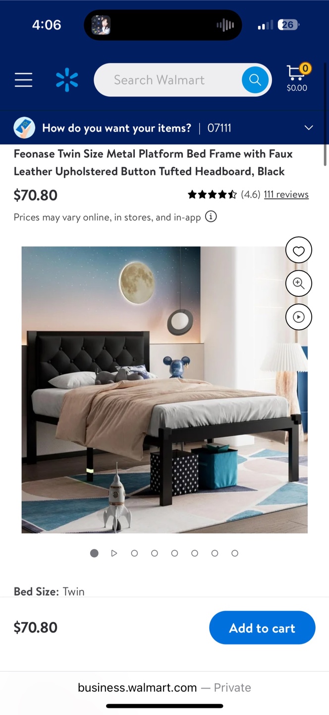 Twin Size Metal Bed Frame - photo 3