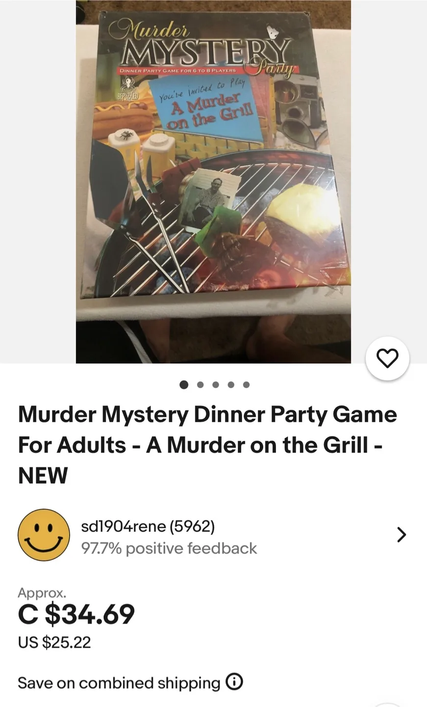 Murder Mystery Party Game - A Murder on the Grill image indicator(6)