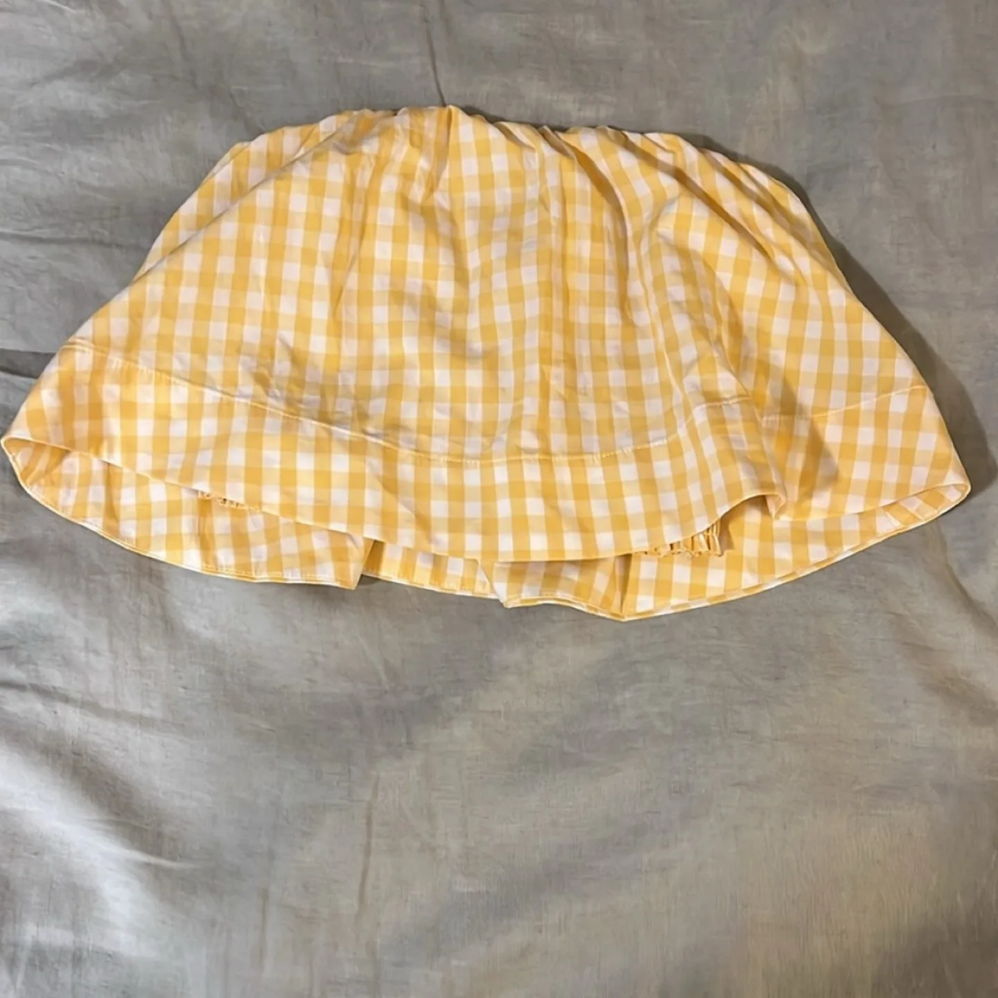 Aritzia Bonaventure Blouse Yellow and White Gingham - small image indicator(3)