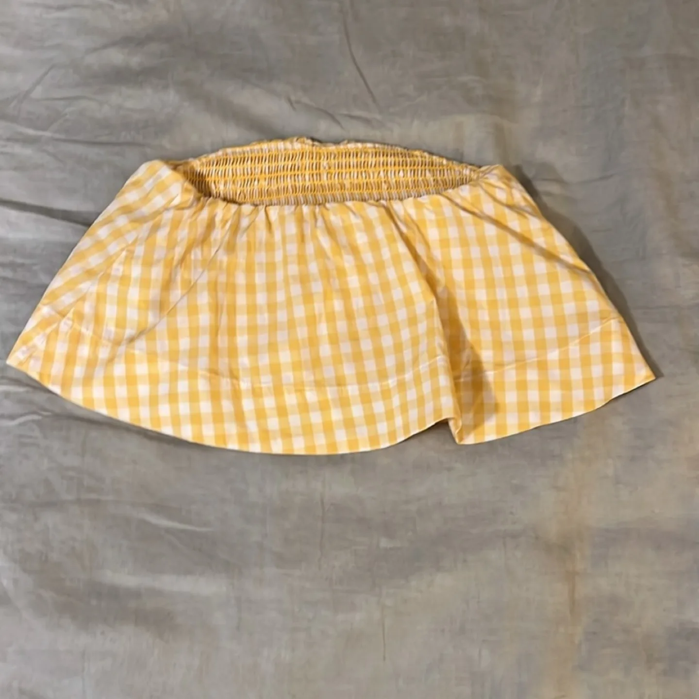 Aritzia Bonaventure Blouse Yellow and White Gingham - small image indicator(9)