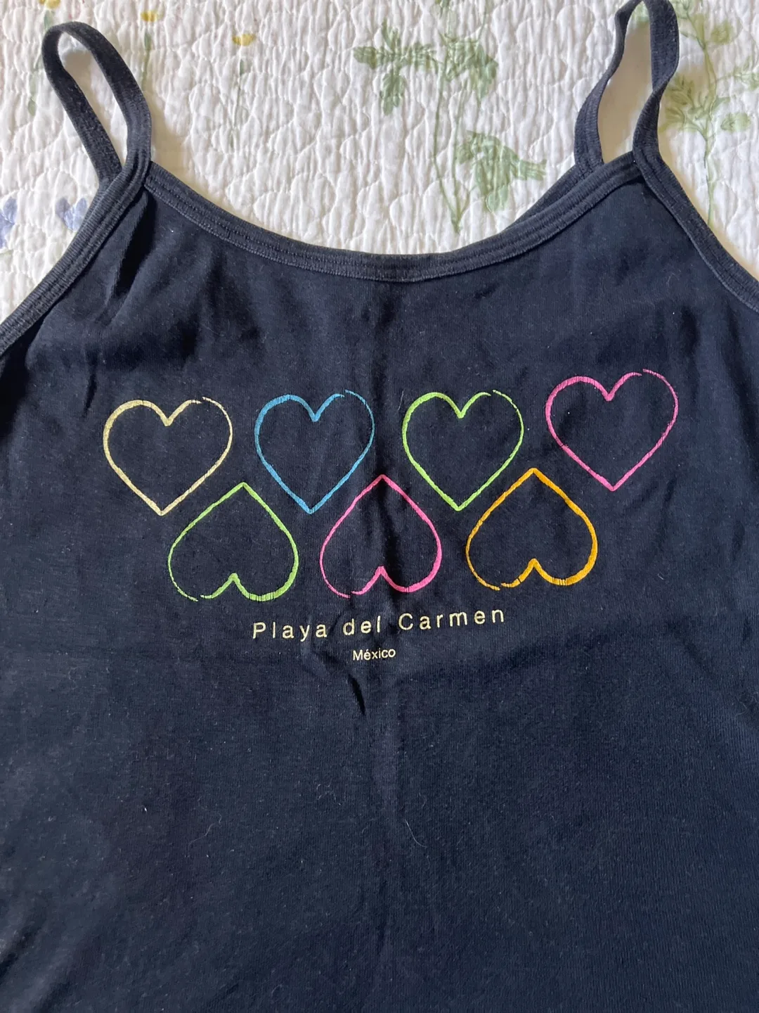 Playa del Carmen Black Tank Top - Size L🇨🇦 image indicator(2)