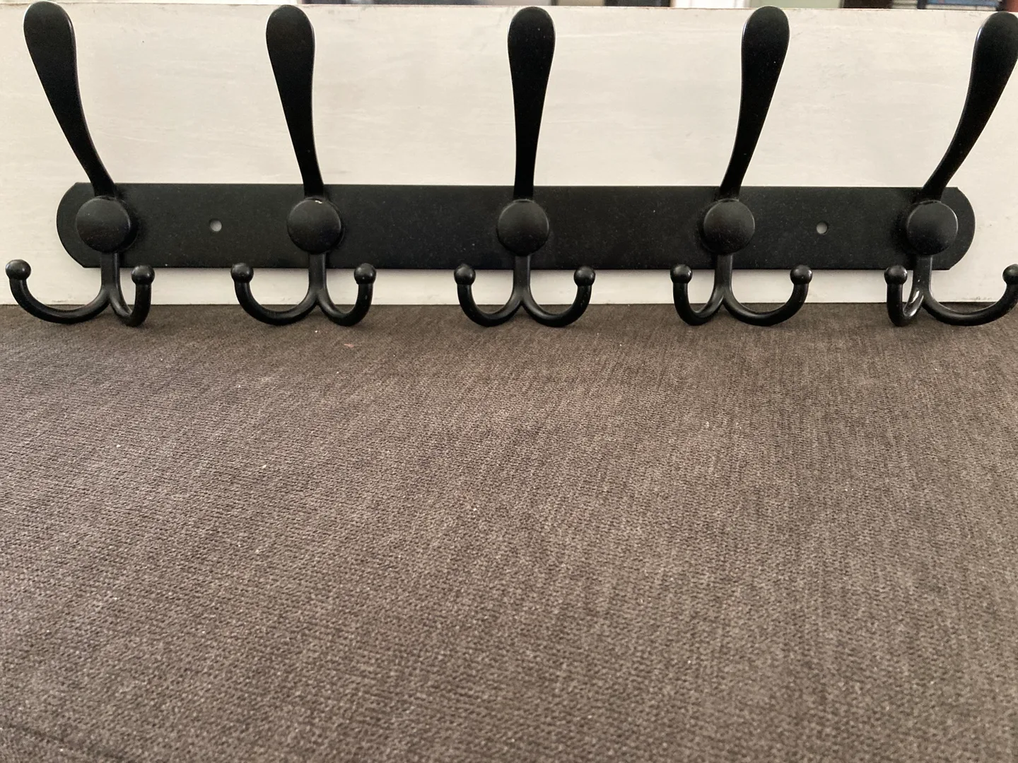 Metal Coat Rack with 5 Hooks thumbnail