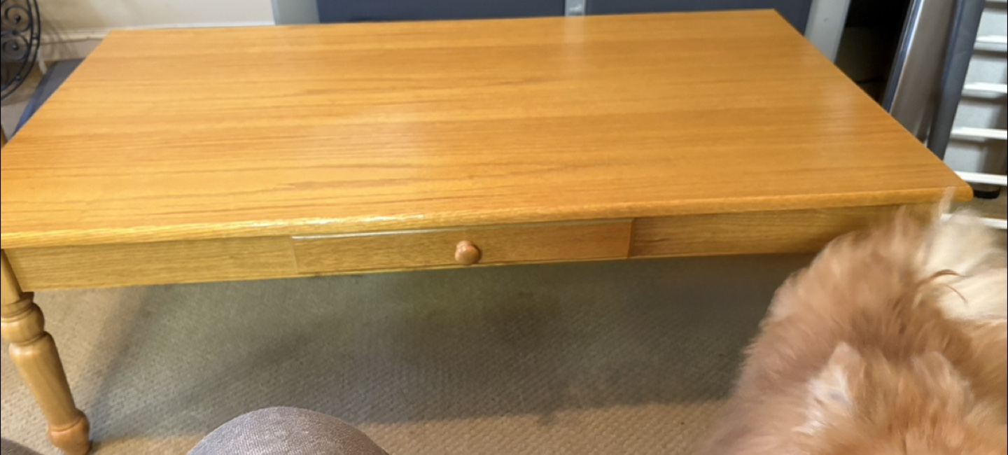 Wooden coffee table set with Drawers