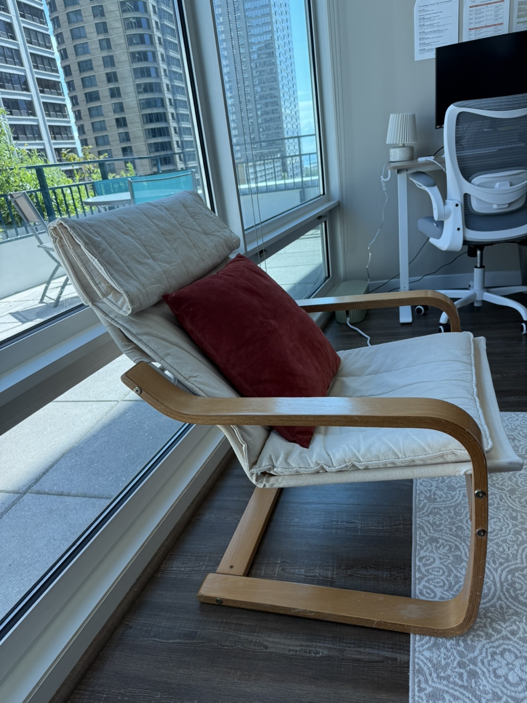 IKEA Poang Chair with Cushion - photo 4