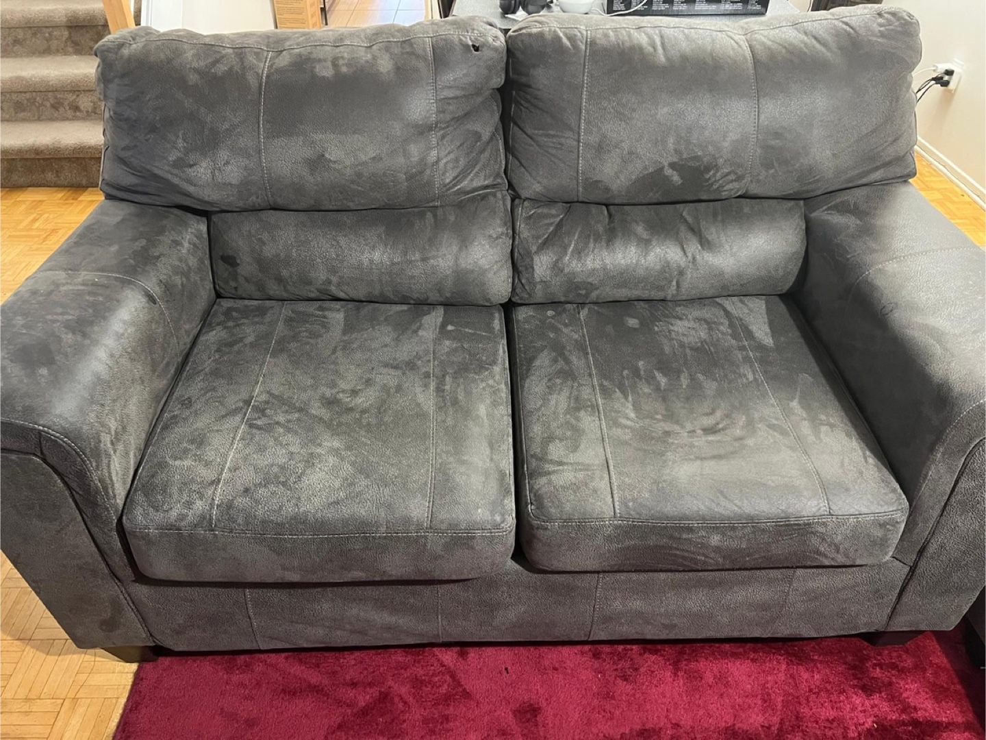Grey 3-Piece Sofa Set - photo 3