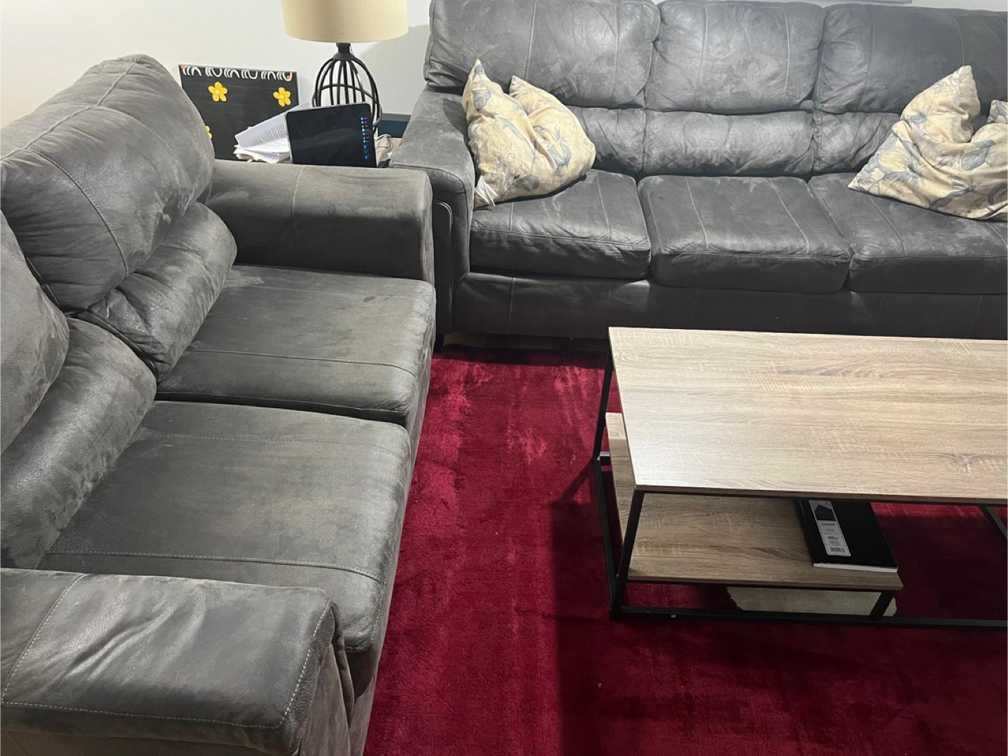 Grey 3-Piece Sofa Set - photo 5