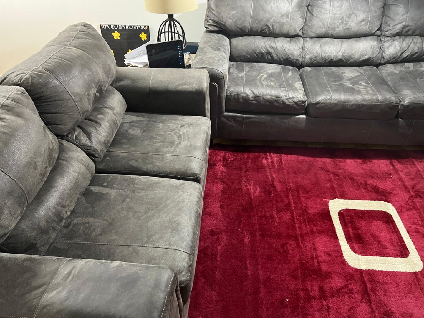 Grey 3-Piece Sofa Set - photo 2