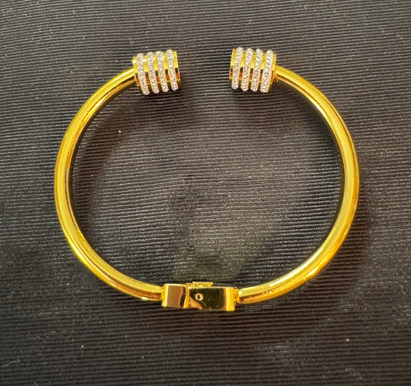 18k Plated Pave Bangle Bracelet image indicator(2)