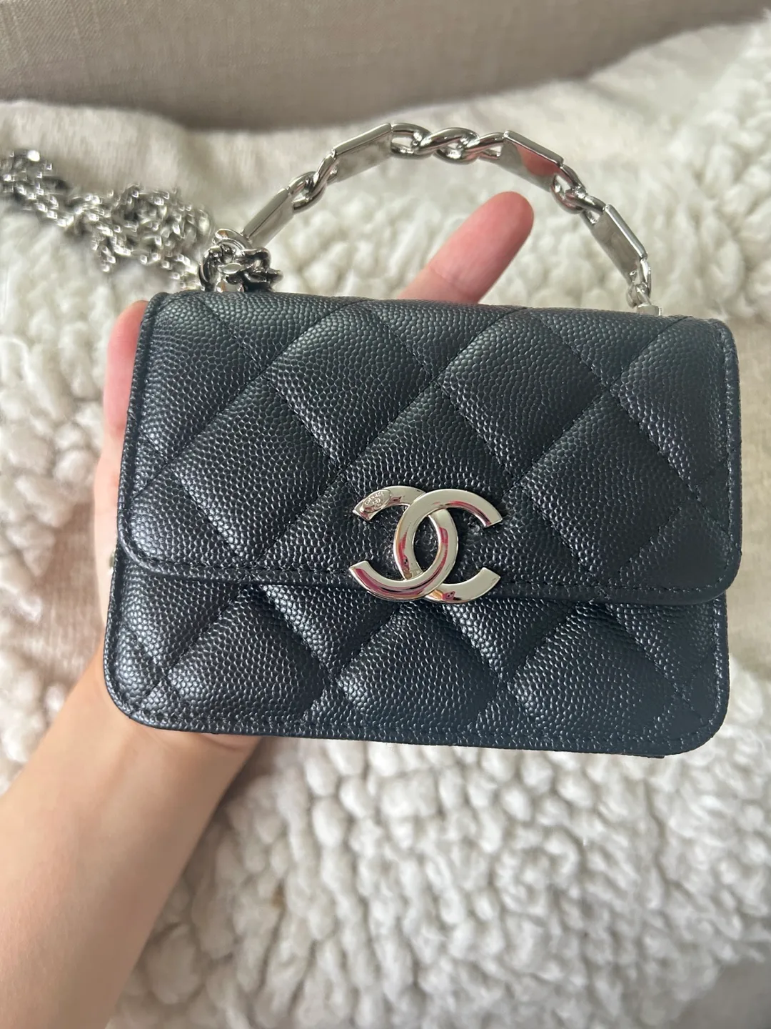 Chanel Black Quilted Mini Flap Bag thumbnail