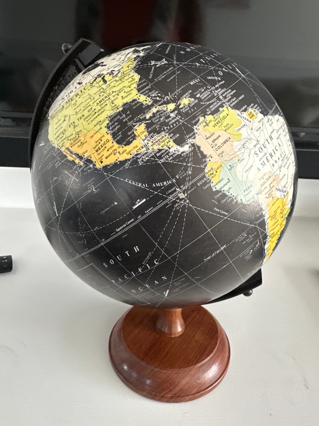 Vintage Globe - Black and Gold thumbnail