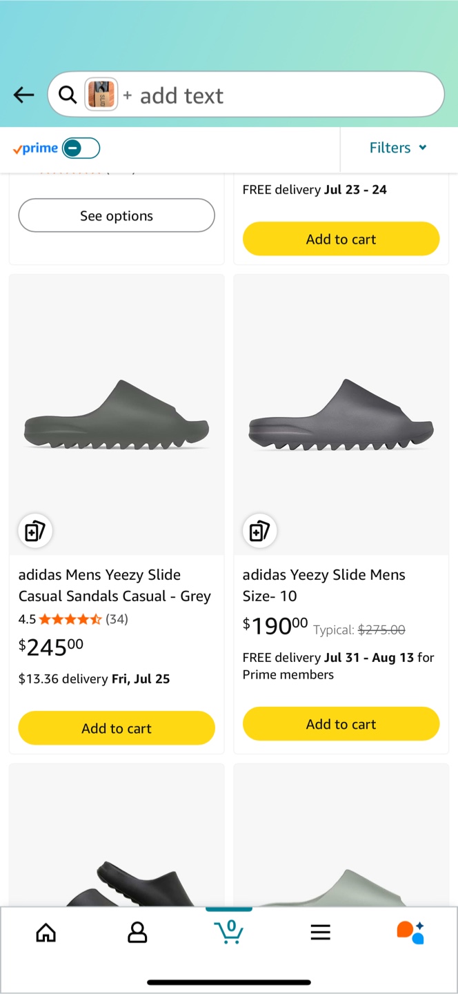 Adidas Yeezy Slide Casual Sandals - Grey