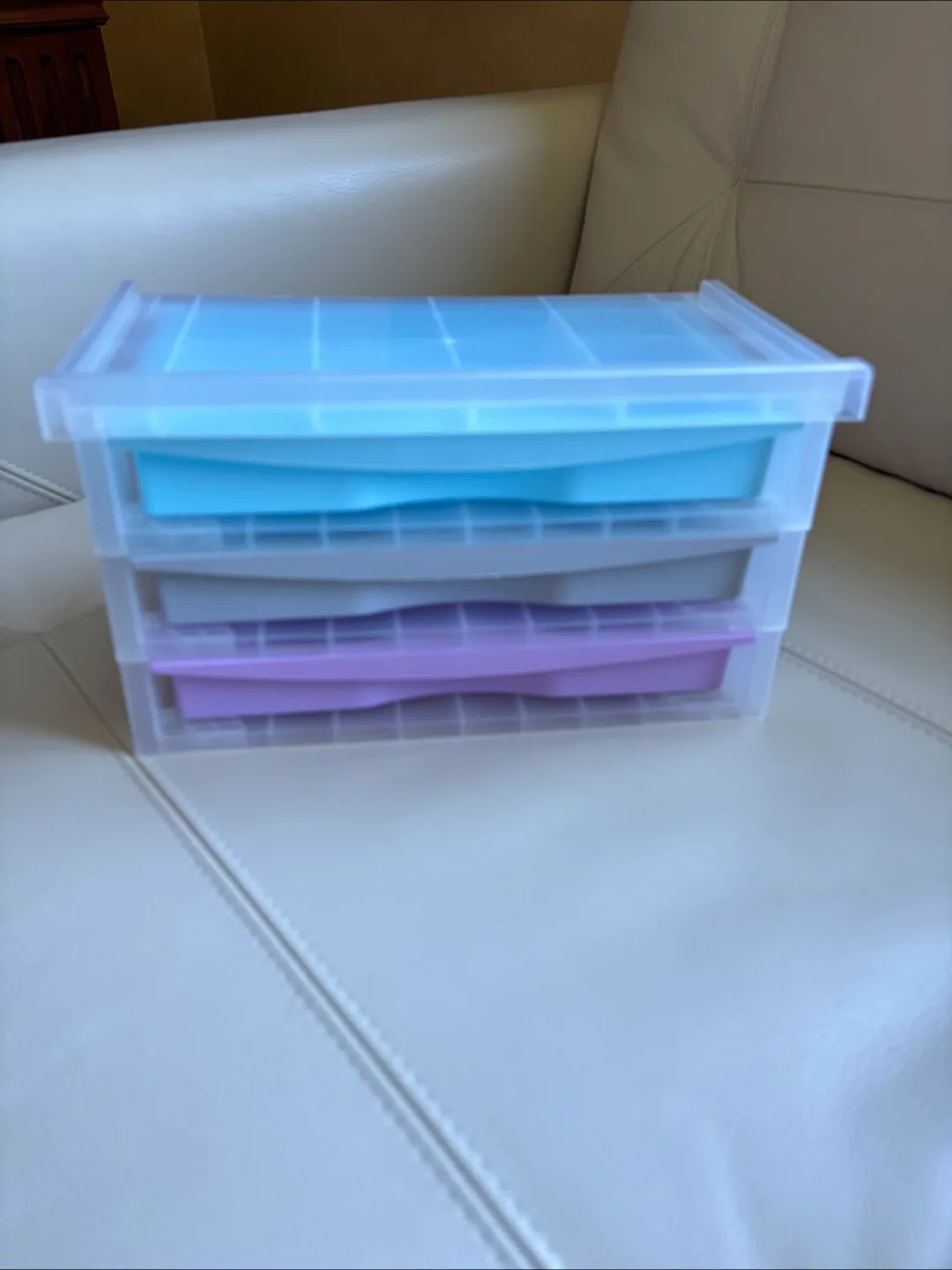 🍁🇨🇦Stackable Plastic Storage Container with Trays thumbnail
