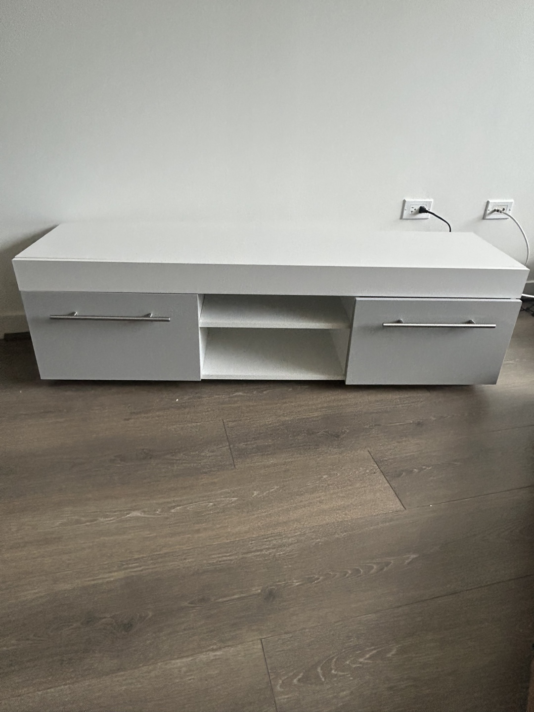 White & Gray TV Stand/Media Console