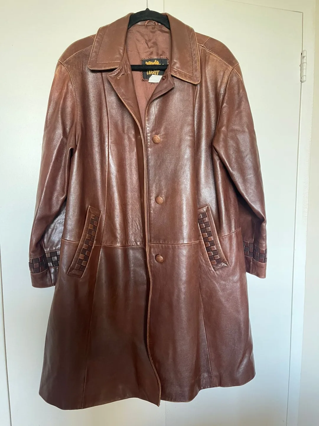 Wolff of Canada Brown Leather Coat thumbnail