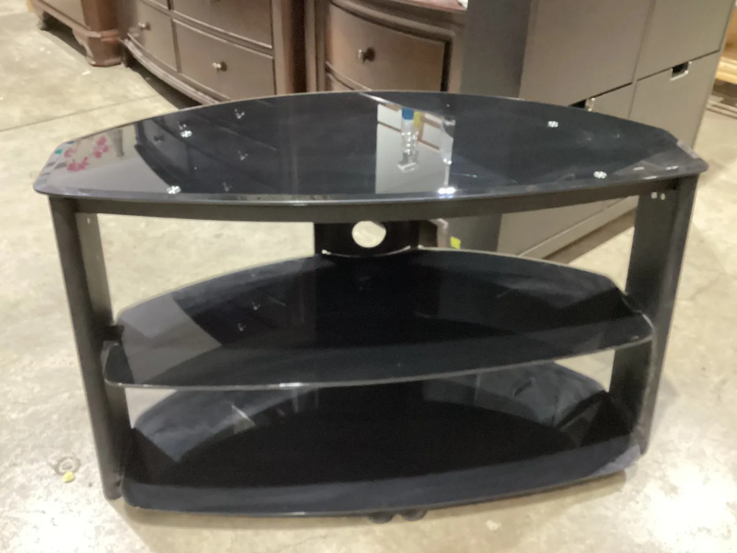 Black Glass TV Stand thumbnail