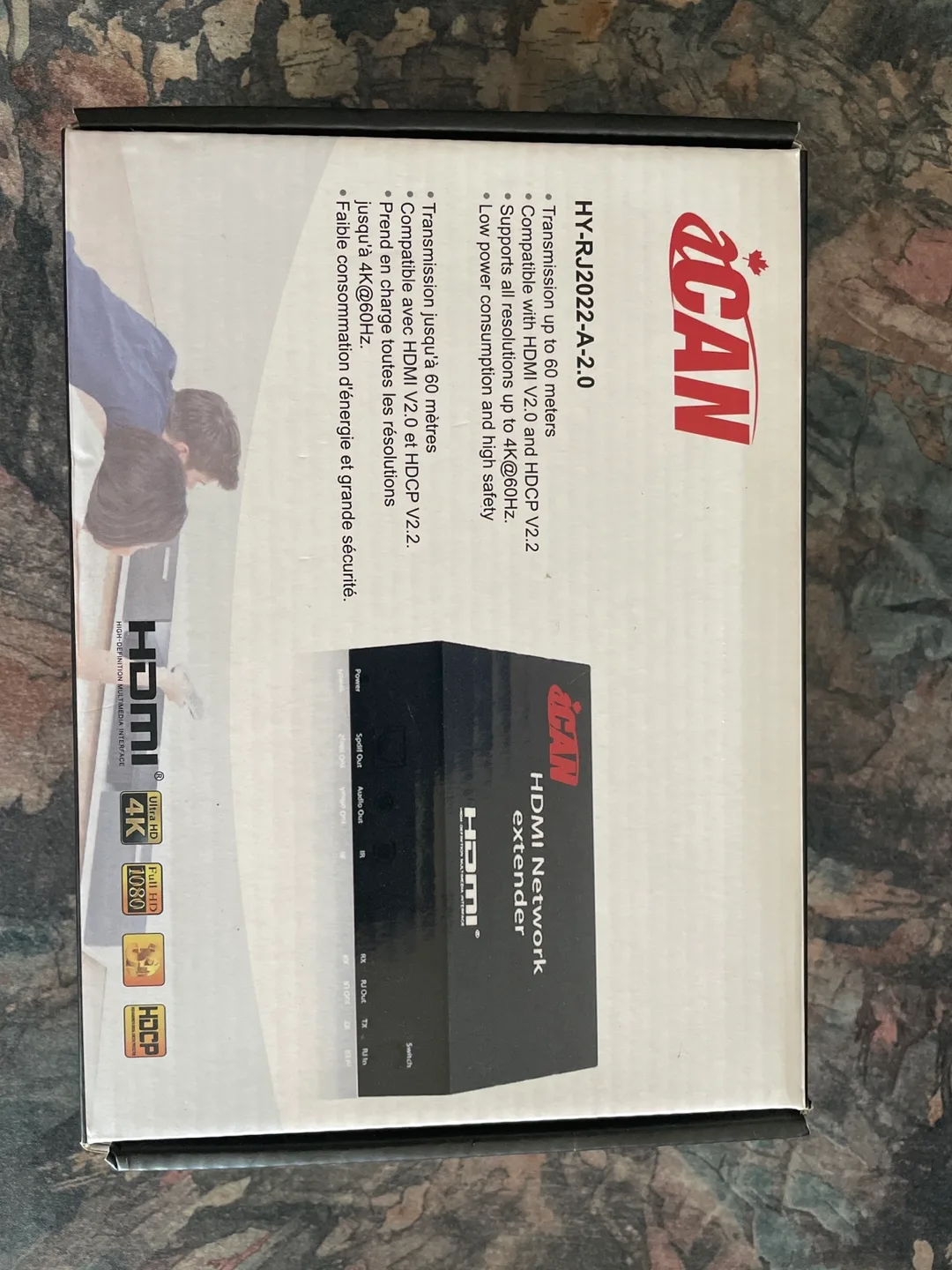 iCAN 4K HDMI Ethernet Extender HY-RJ2022-A-2.0 image indicator(5)