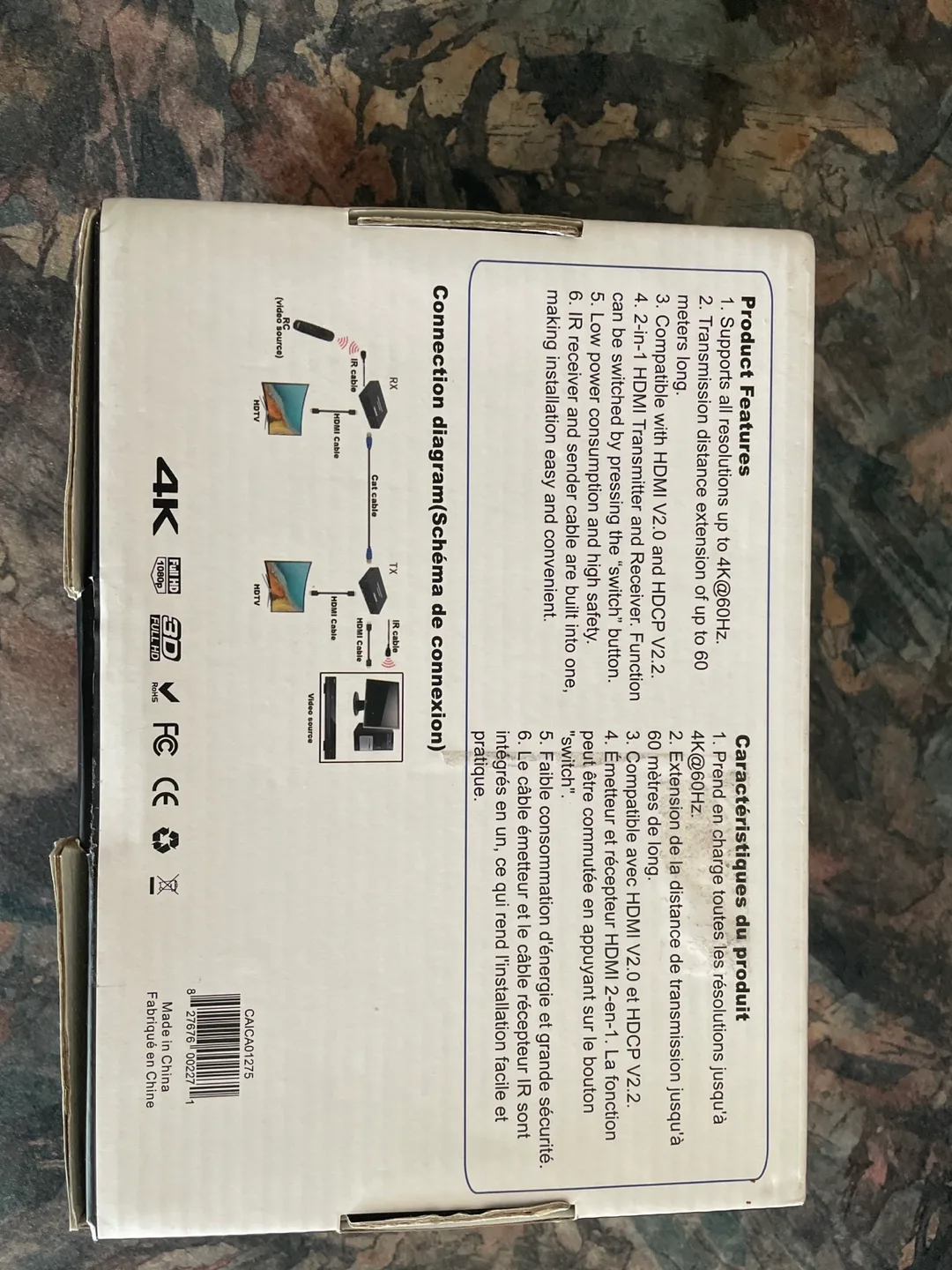 iCAN 4K HDMI Ethernet Extender HY-RJ2022-A-2.0 image indicator(6)