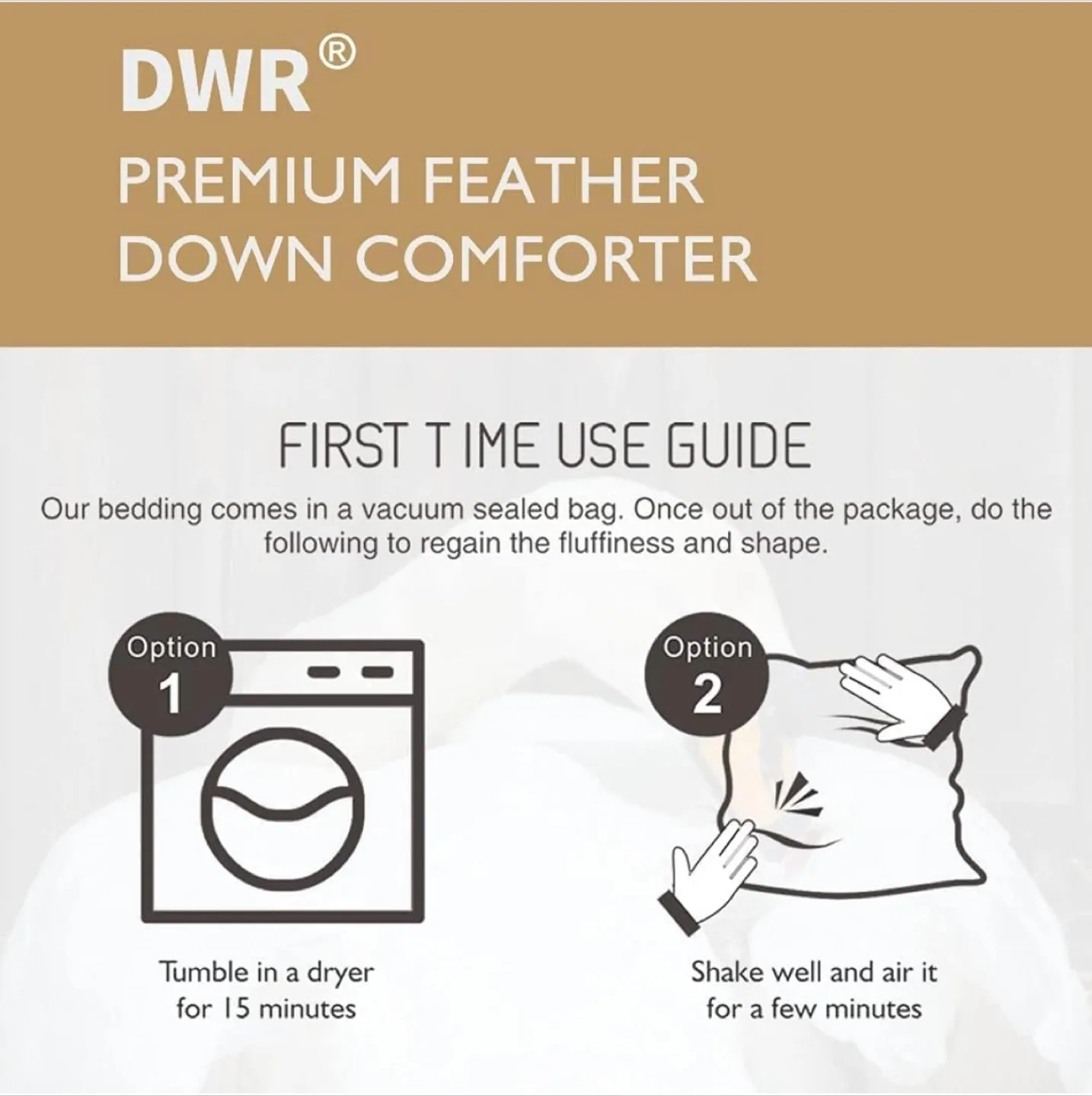 DWR Premium Feather Down Comforter (full Size) image indicator(4)