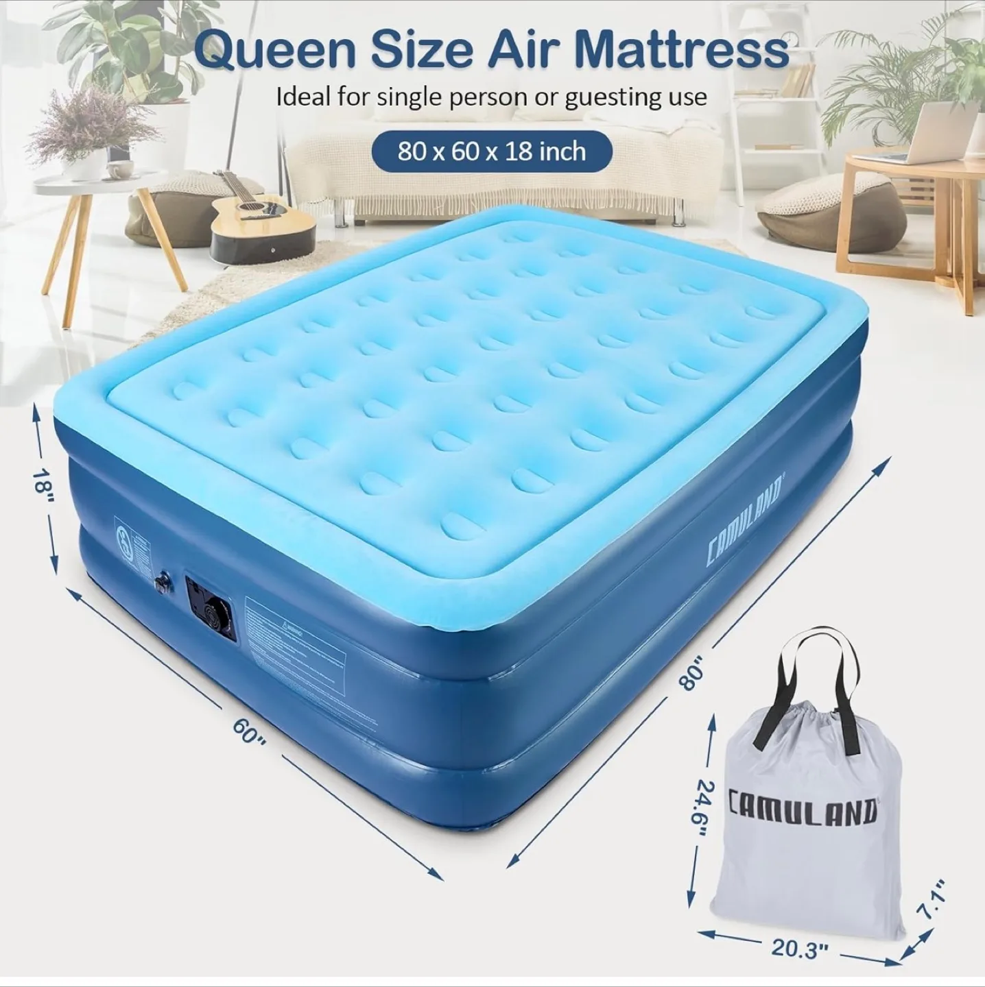 Camuland Queen Size Air Mattress - Like New! image indicator(5)