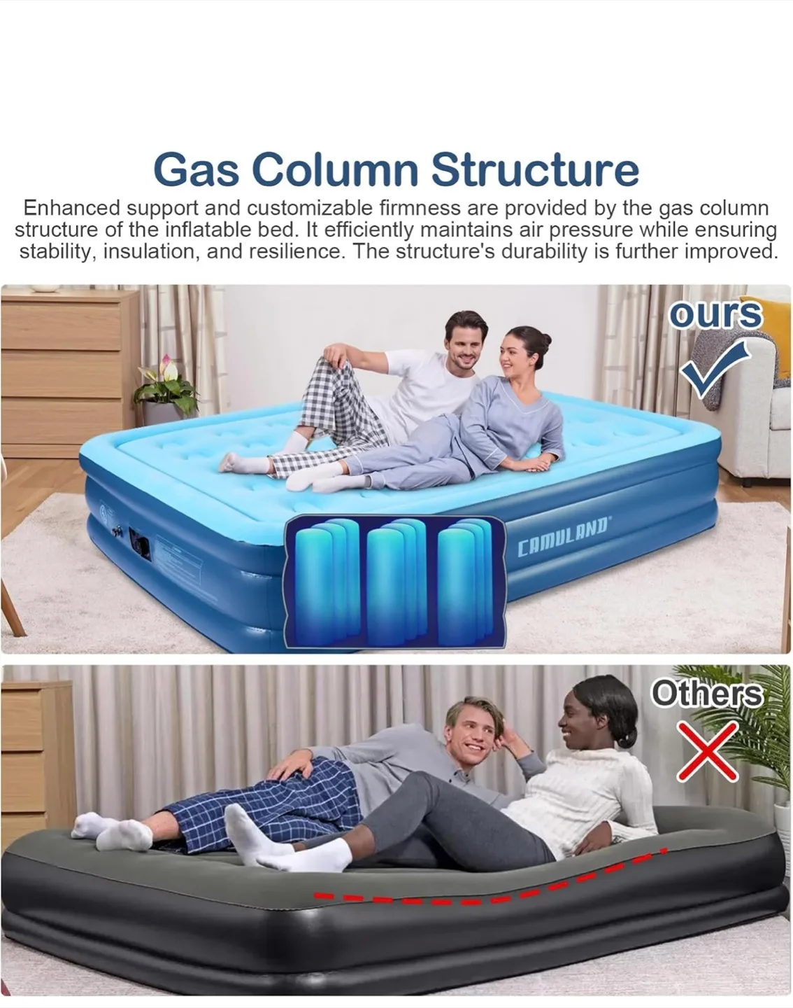 Camuland Queen Size Air Mattress - Like New! image indicator(10)