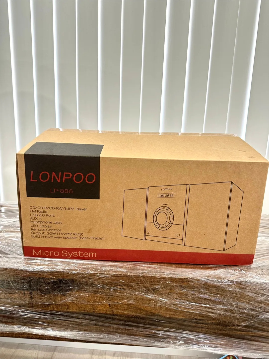 LONPOO LP-886 CD Micro System - Like New! image indicator(2)