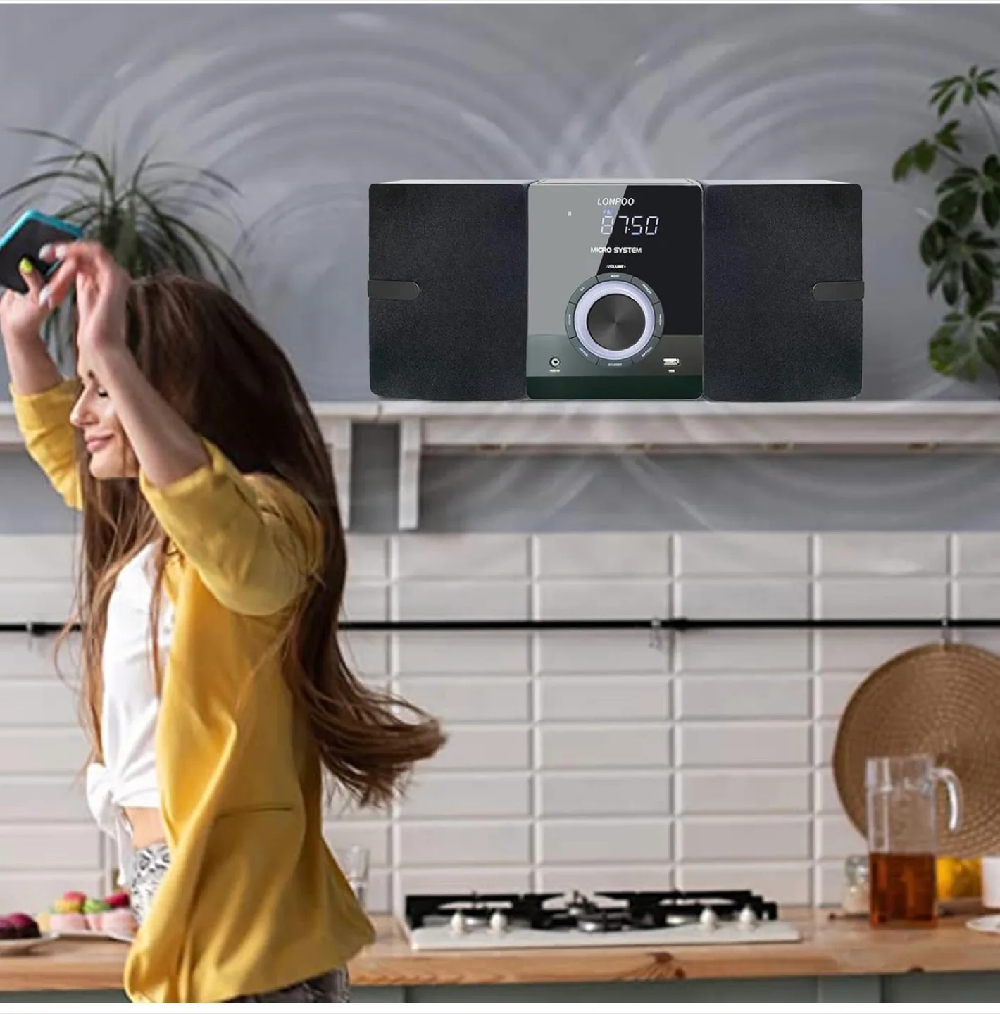 LONPOO LP-886 CD Micro System - Like New! image indicator(8)