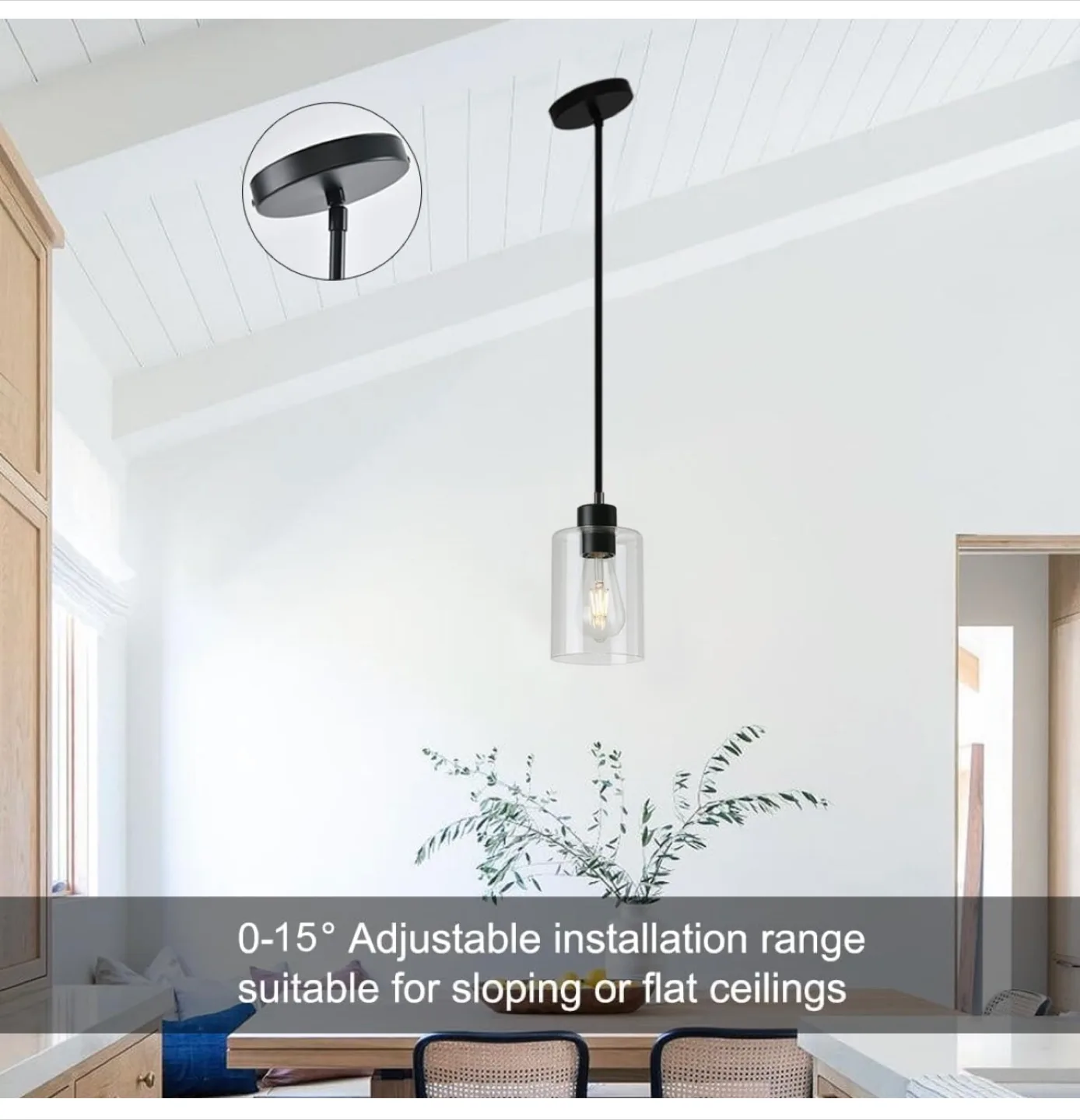 Glass Pendant Lighting Fixture - New in Box! image indicator(4)