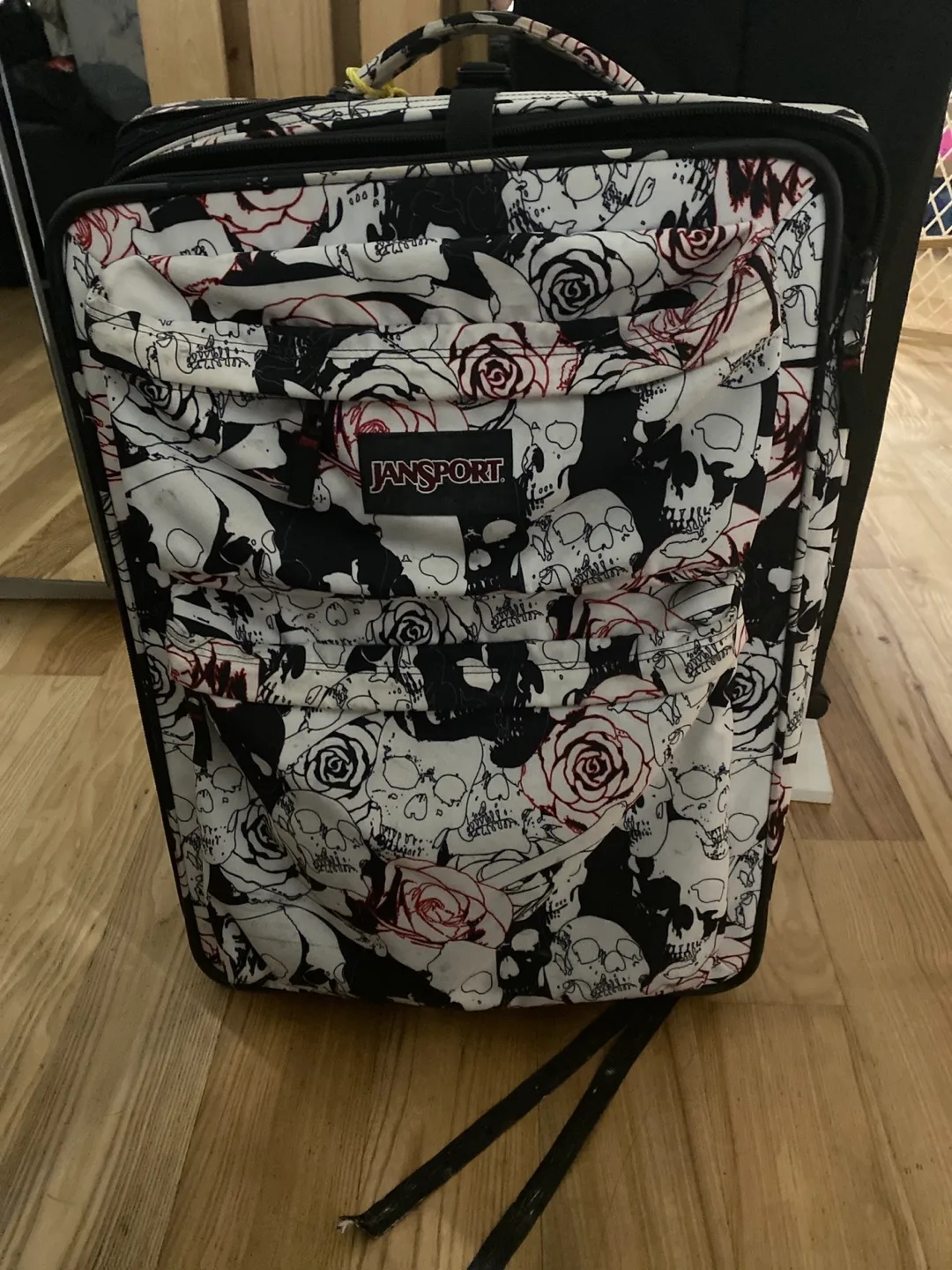 Large JanSport Rolling Suitcase - Skull & Rose Print thumbnail