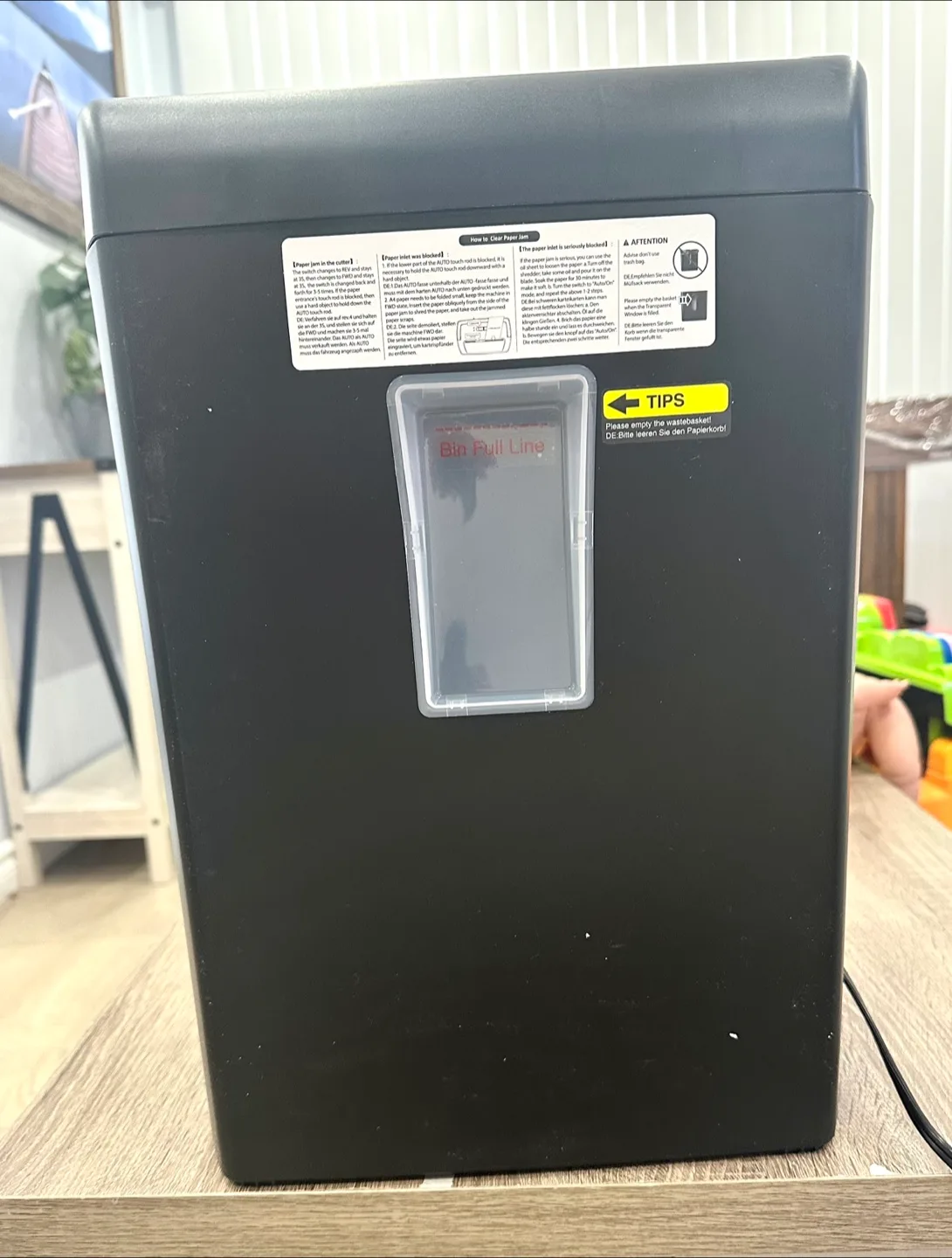 Paper shedder image indicator(2)