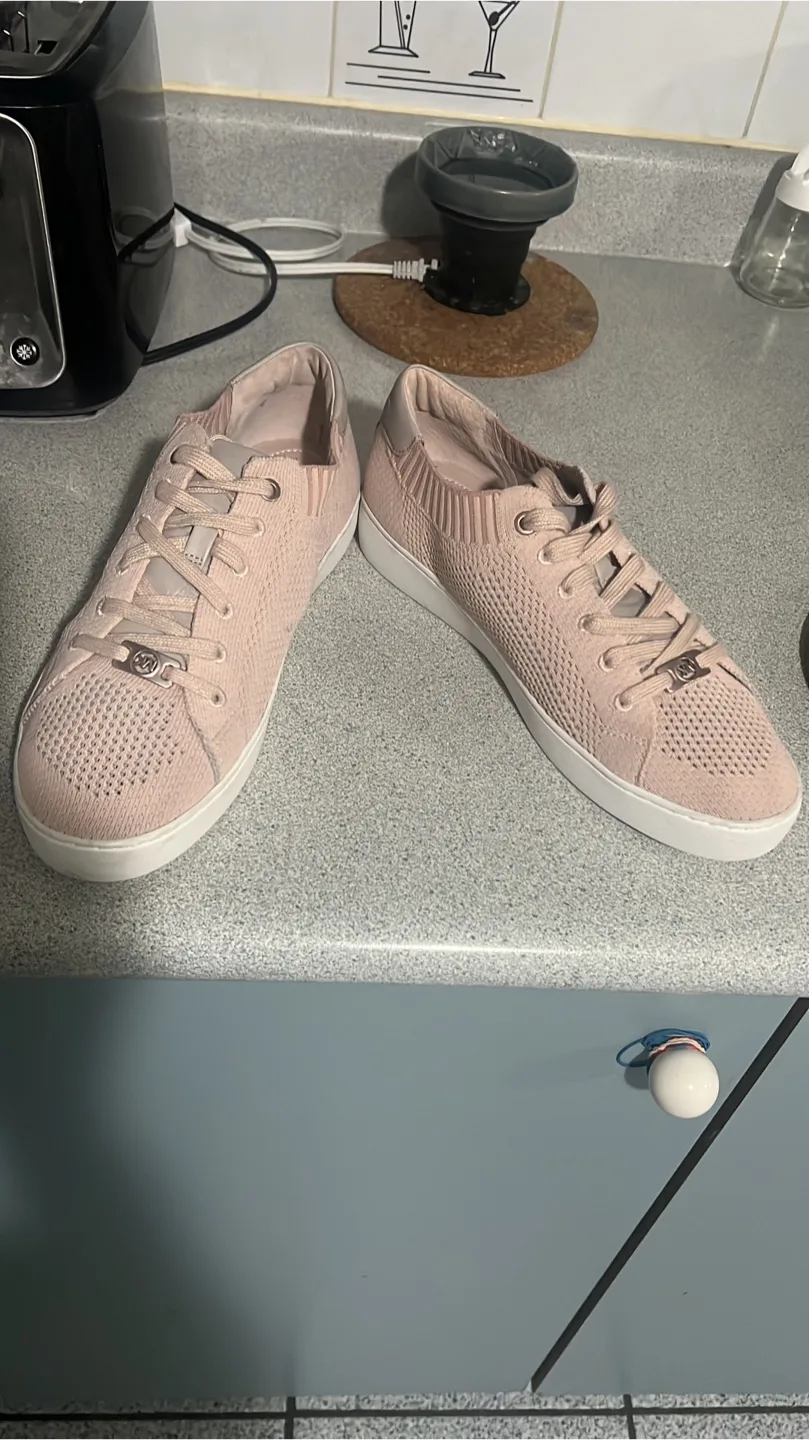 Michael Kors Pink Knit Sneakers thumbnail