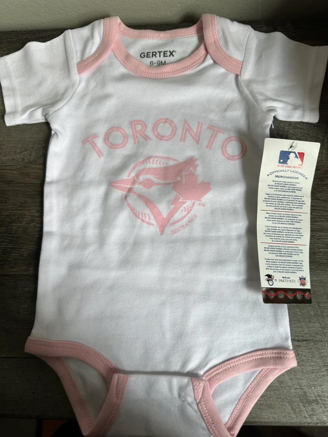 Gertex Toronto Blue Jays Onesie 6-9M thumbnail
