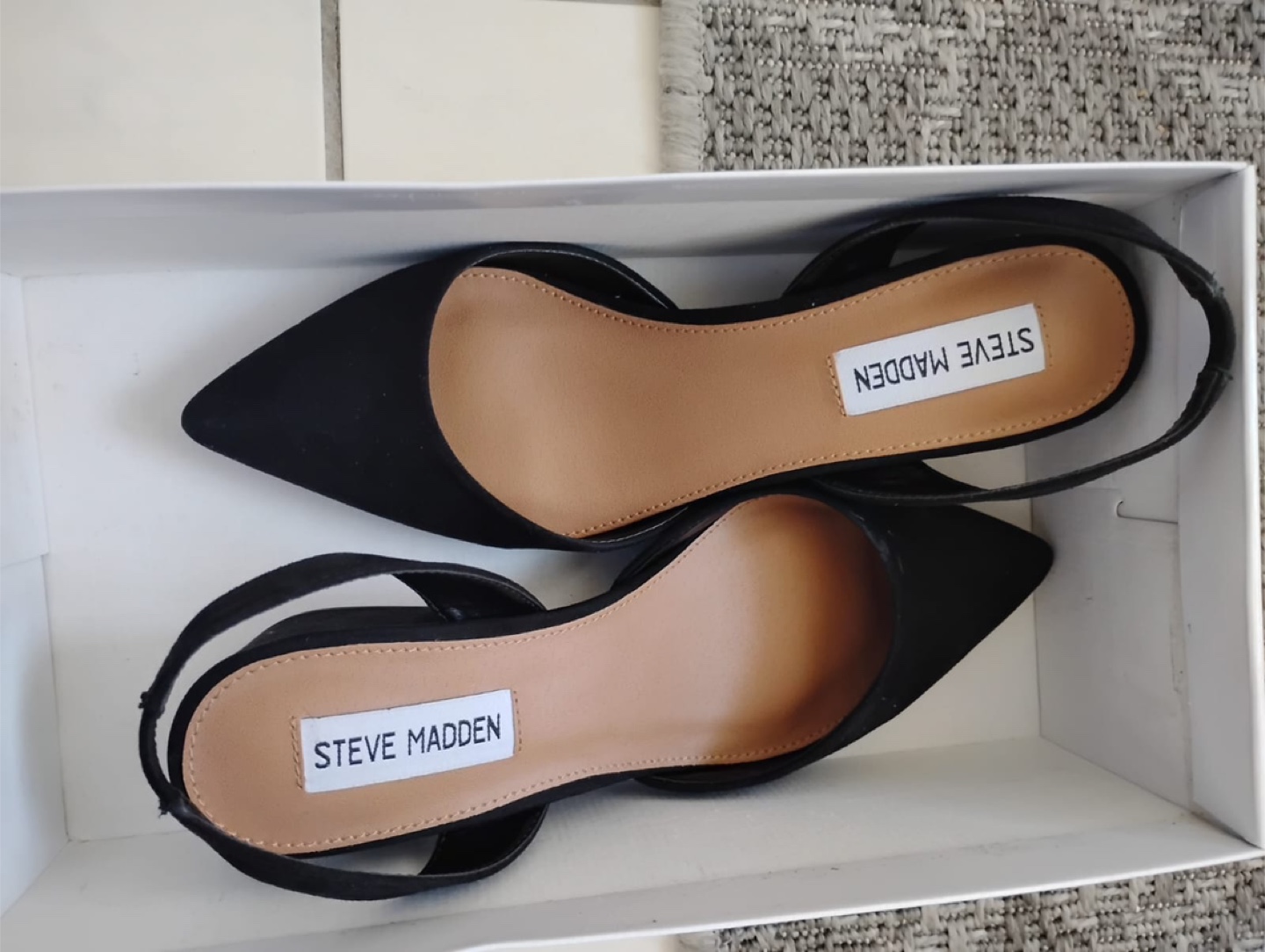 Steve Madden Black Low Heels