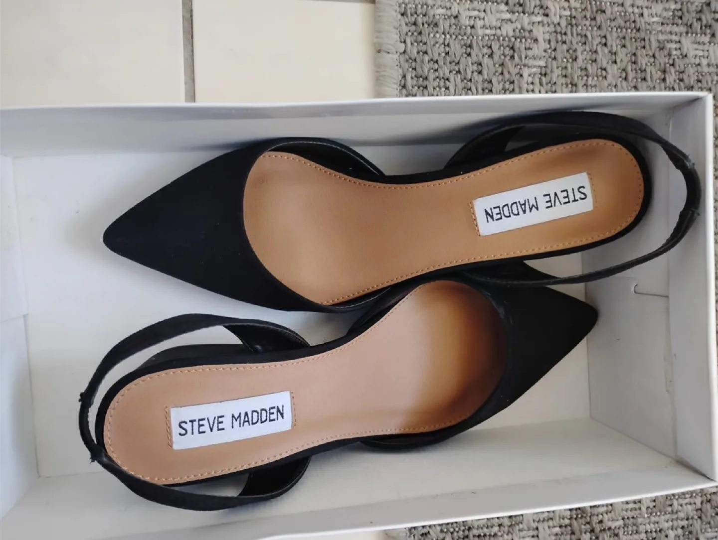 Steve Madden Black Low Heels thumbnail