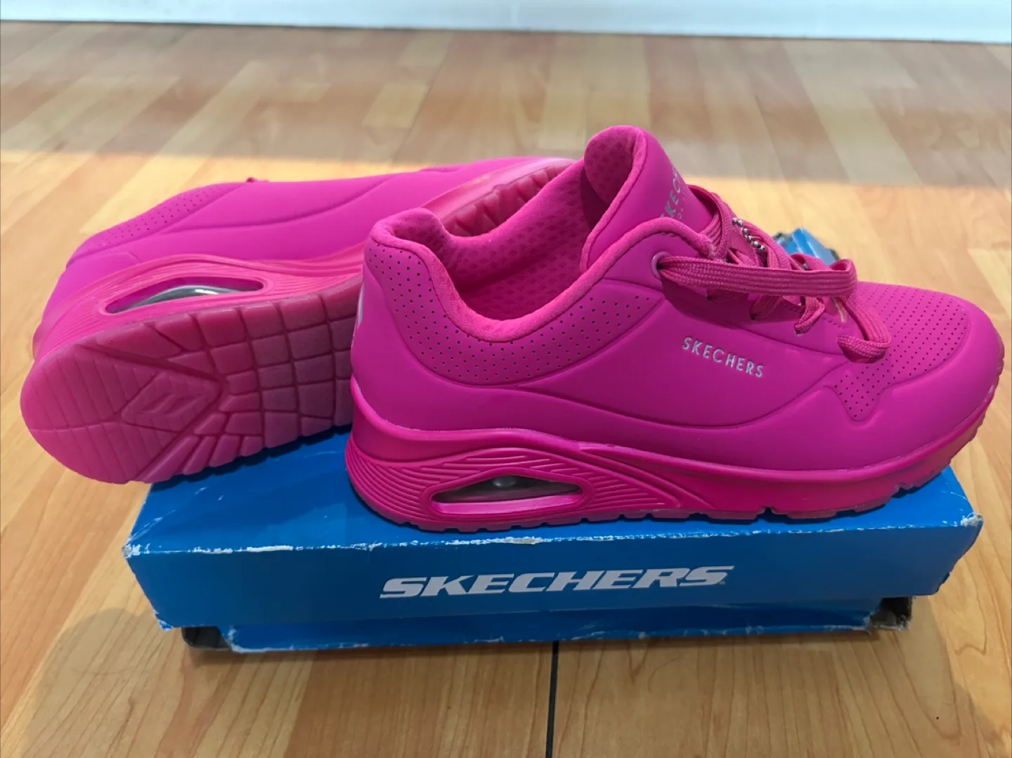 Skechers Hot Pink Sneakers - Size 8.5 thumbnail