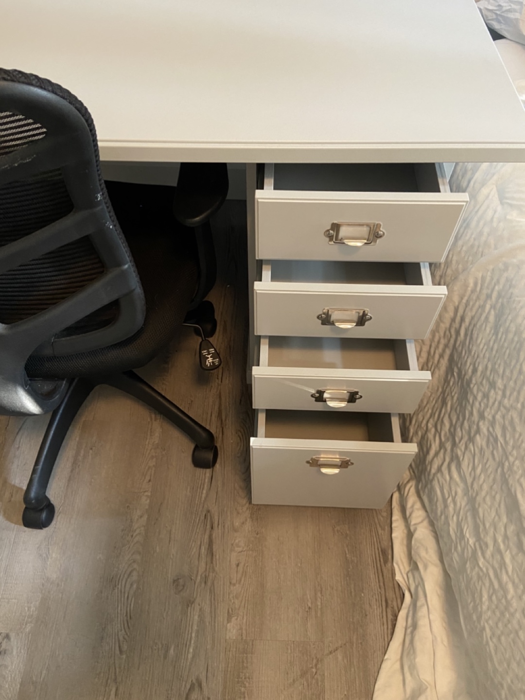 IKEA Desk with Drawers and Shelves - photo 2