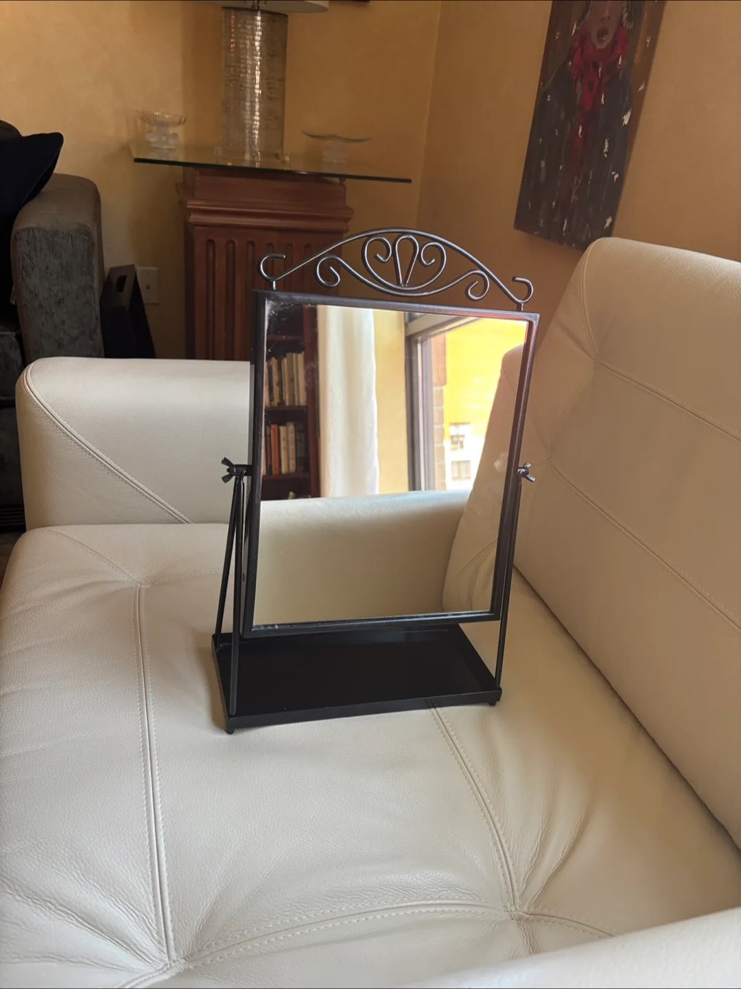 🍁🇨🇦IKEA  Karmsund standing Table Mirror - Black thumbnail
