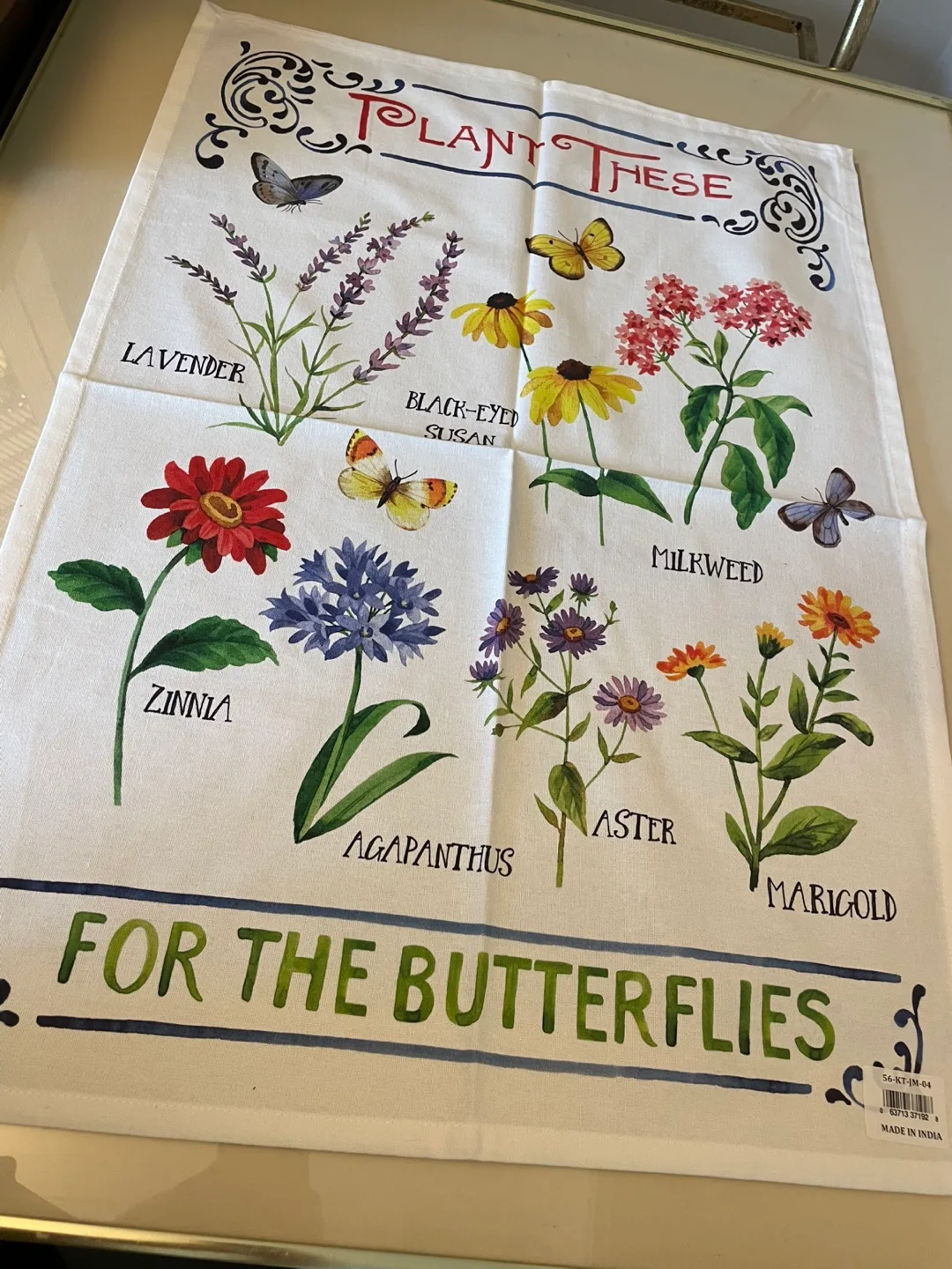 Butterflies Tea Towel NEW thumbnail