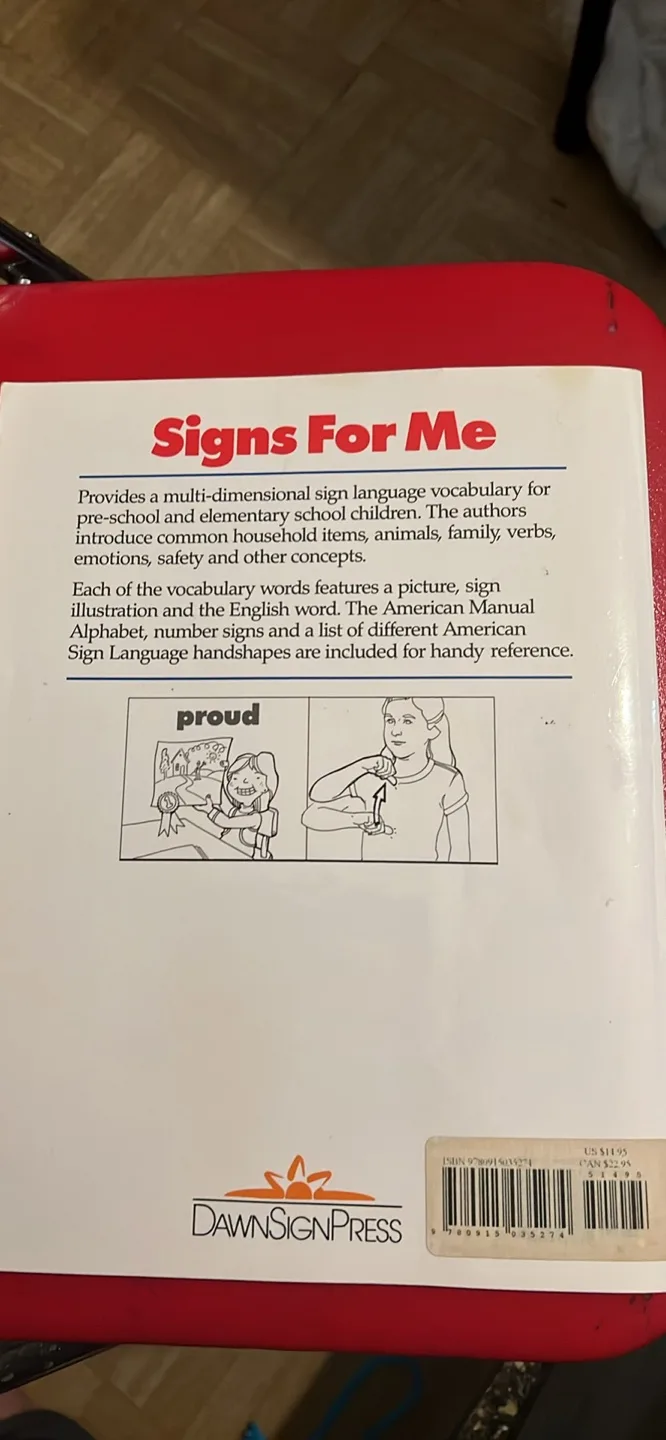 Signs For Me: Basic Sign Vocabulary Book image indicator(2)