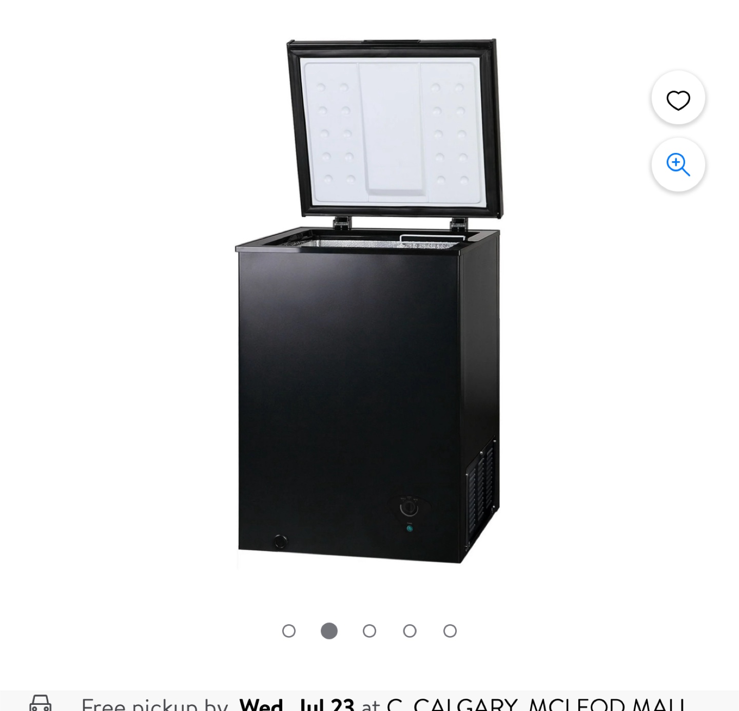 Insignia 3.5 cu. ft. Chest Freezer - Black - photo 2
