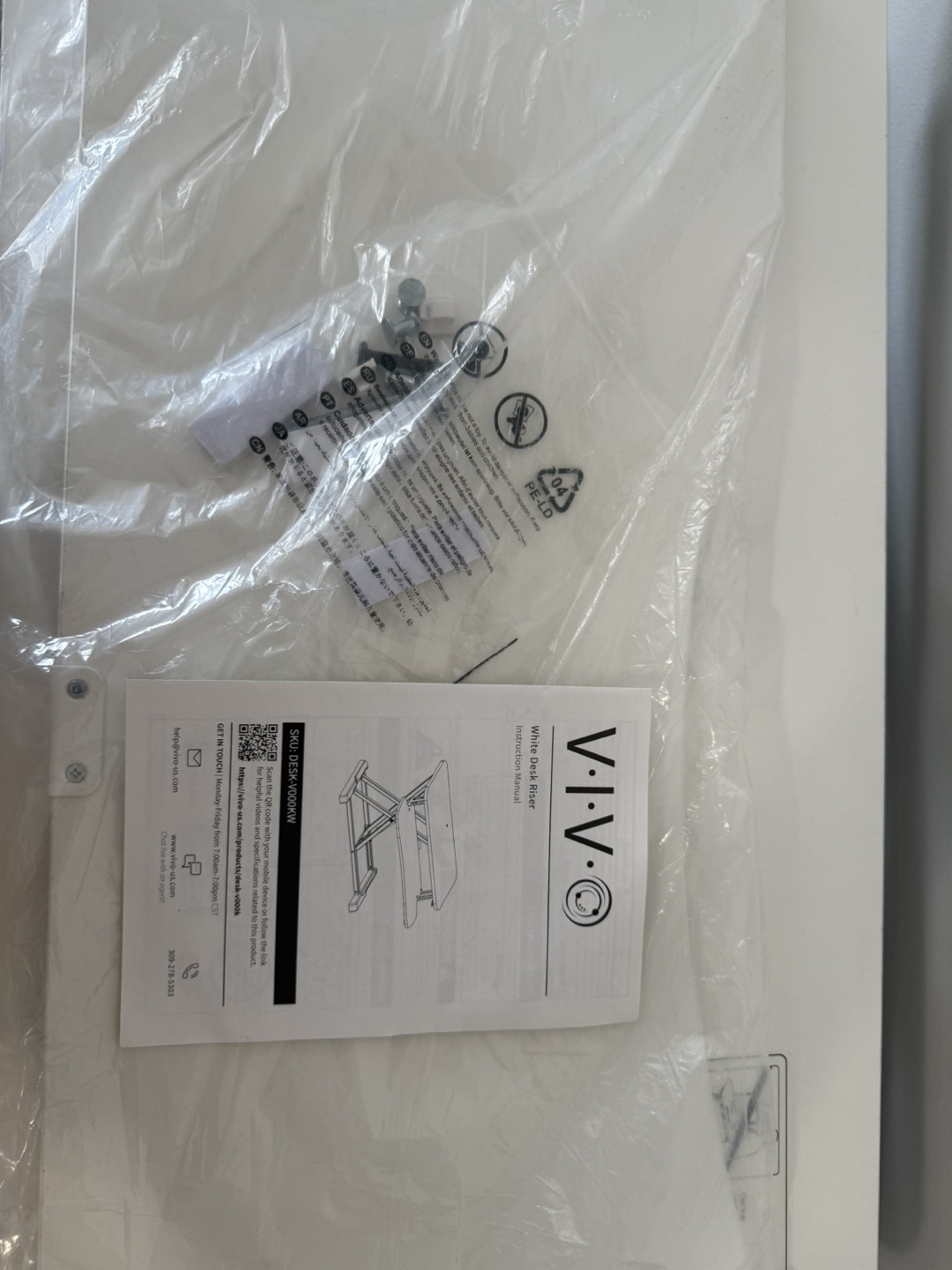 VIVO White Desk Riser - photo 2
