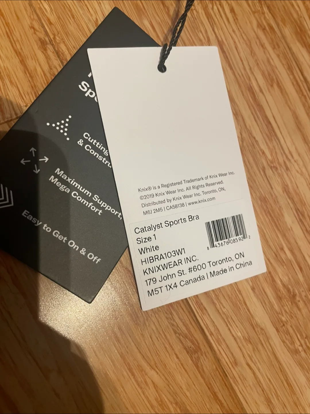 New Knix Catalyst Sports Bra - White, Size 1 image indicator(4)