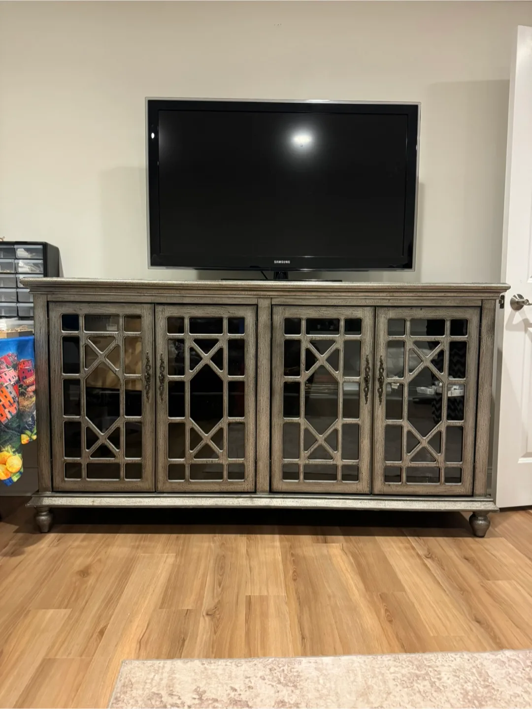 Rustic Grey TV Console thumbnail