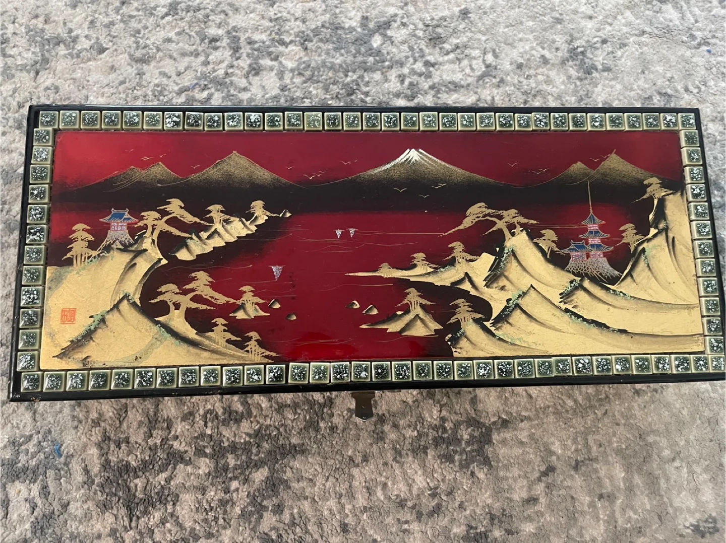 Vintage Jewellery Box with Mirror image indicator(3)