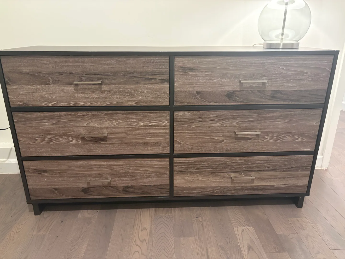 Wood Dresser with 6 Drawers thumbnail