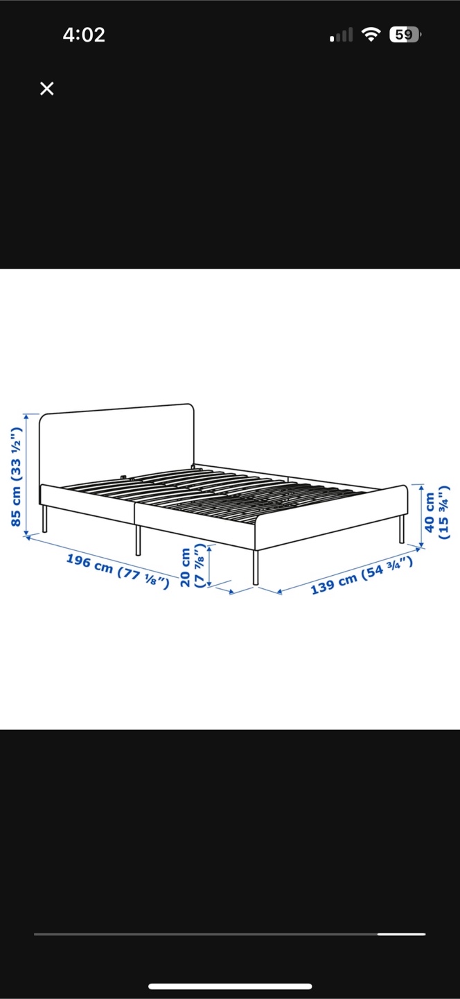 IKEA Queen Size Bed Frame - photo 4