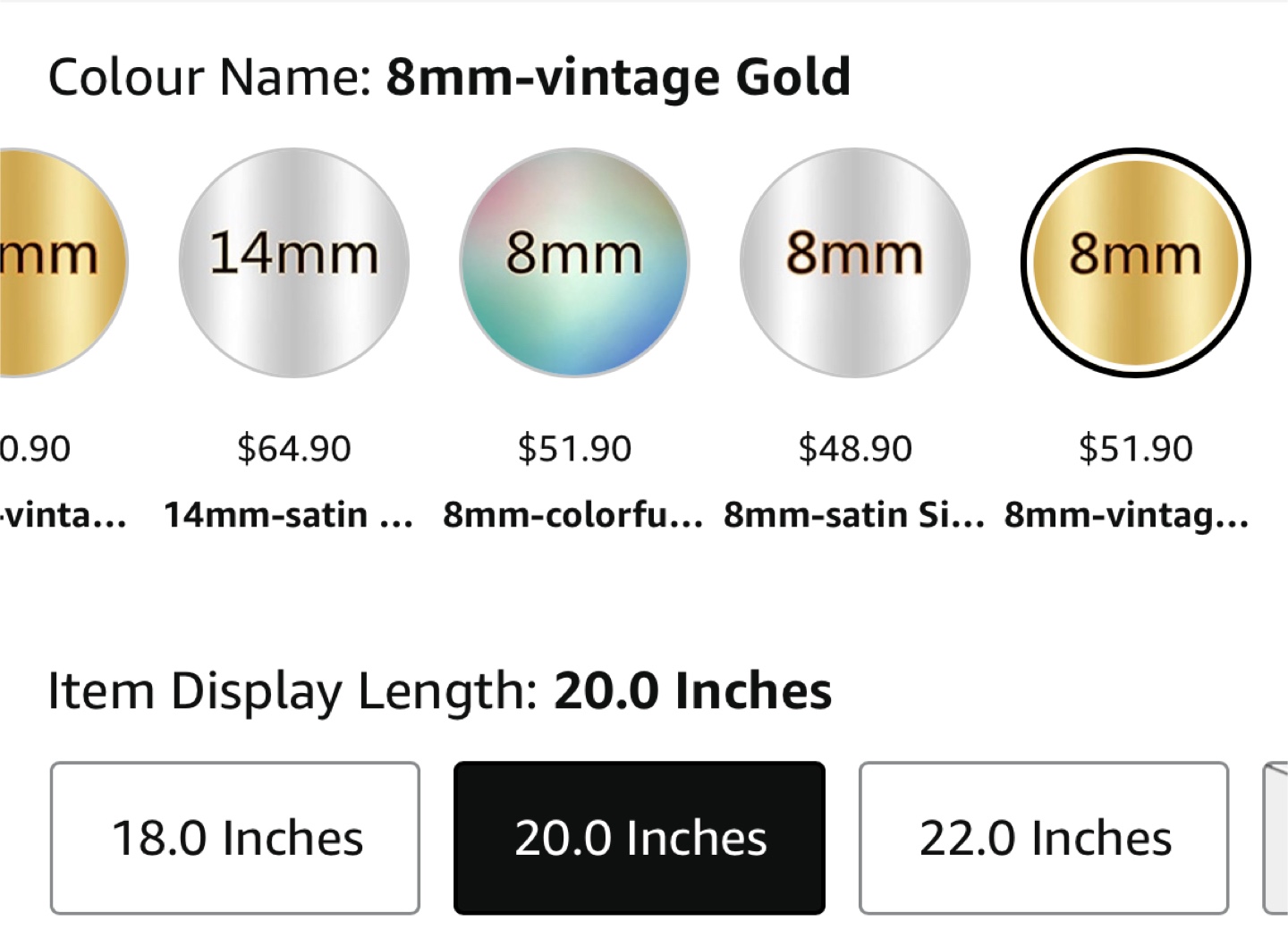 KRKC&CO Cuban Link Chain, 8mm Vintage Gold, 20 Inches - photo 5