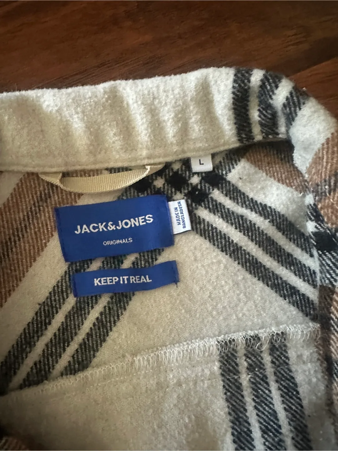 Jack & Jones Originals Plaid Shirt - Size L image indicator(2)