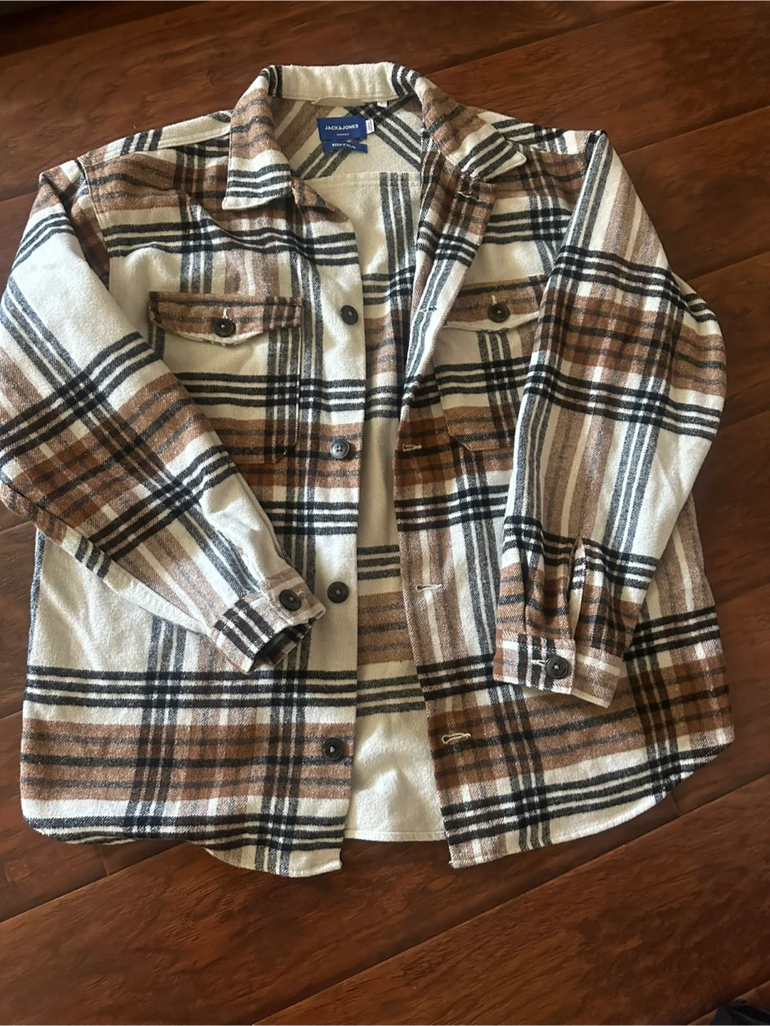 Jack & Jones Originals Plaid Shirt - Size L thumbnail